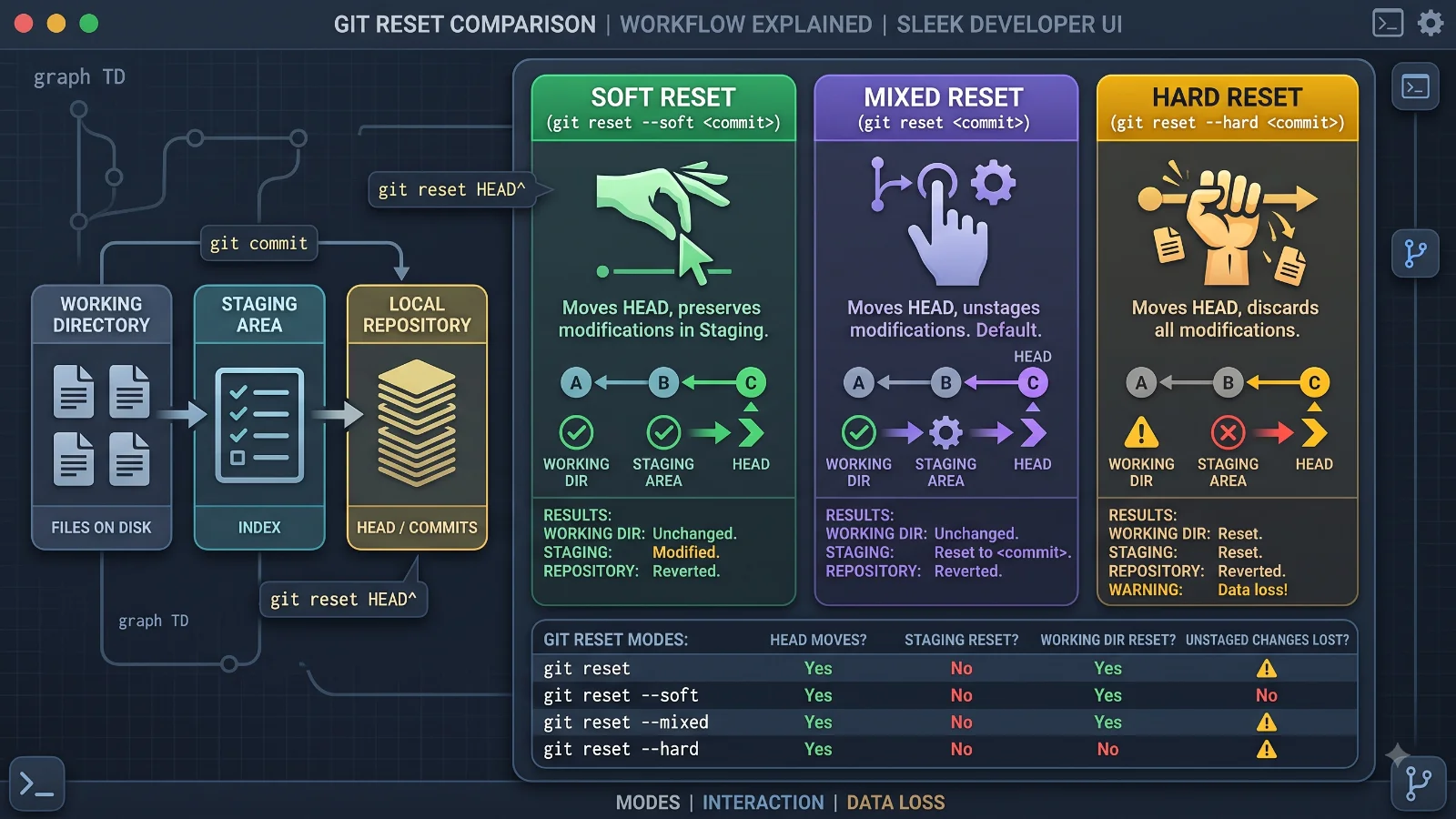Mastering Git Reset Hard: Mechanics, Risks, and Recovery