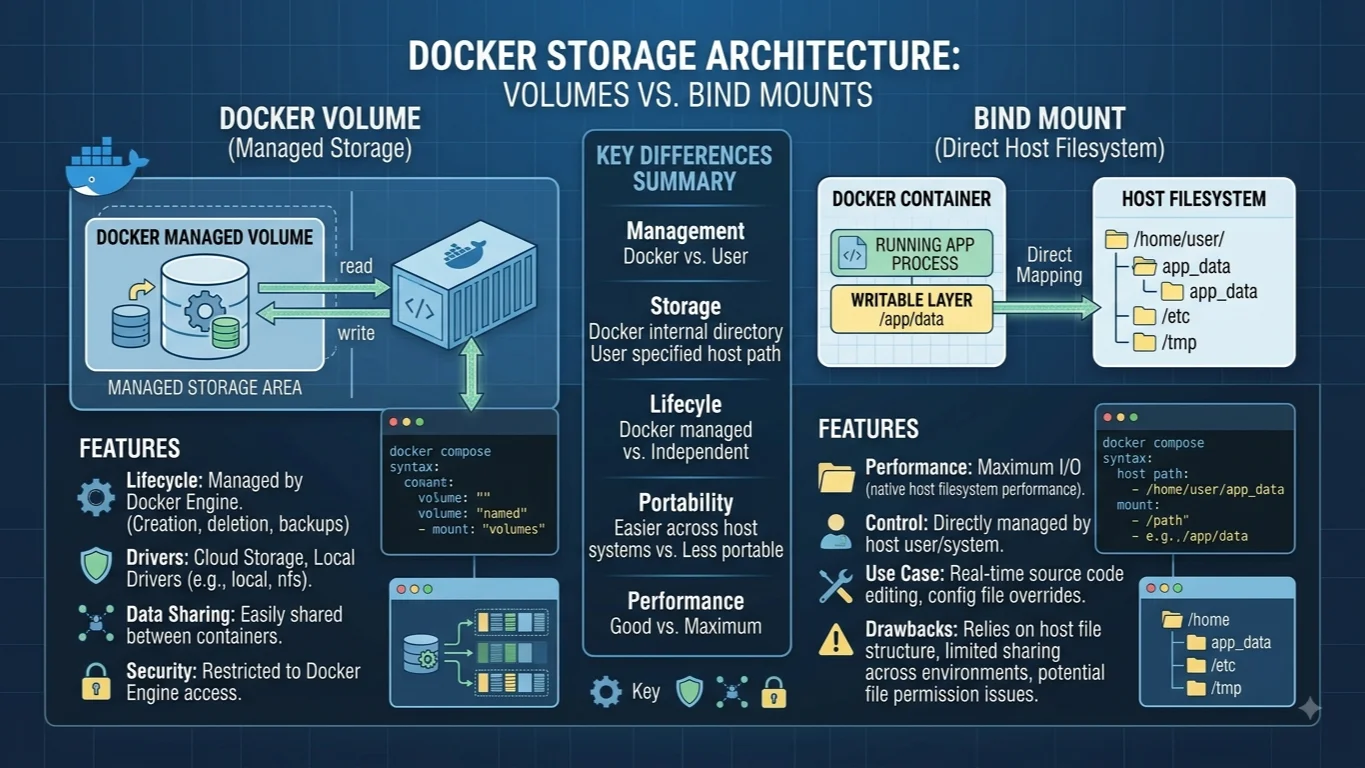 Docker Volume vs Bind Mount: Which Storage Mechanism Should You Choose?