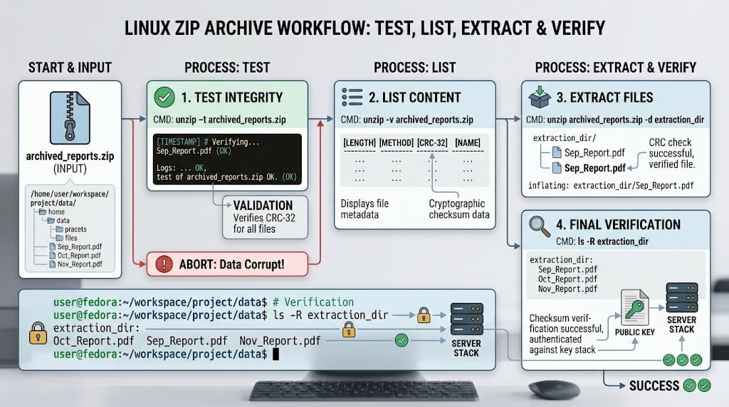 Linux Unzip: How to Extract ZIP Files from the Command Line